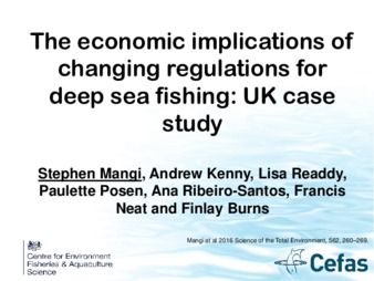 The Economic Implications of Changing Regulations for Deep Sea Fishing under the European Common Fisheries Policy: UK Case Study thumbnail