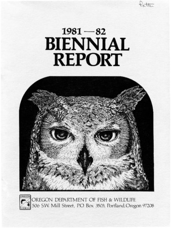Biennial report of Oregon Department of Fish and Wildlife to the Governor and the Sixty-second Legislative Assembly: 1981-1982 Miniaturansicht