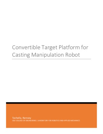 Convertible target platform for casting manipulation robot thumbnail