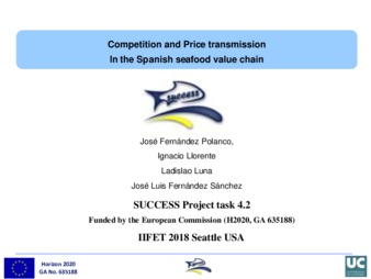 Competition and Price transmission in the Spanish seafood value chains thumbnail