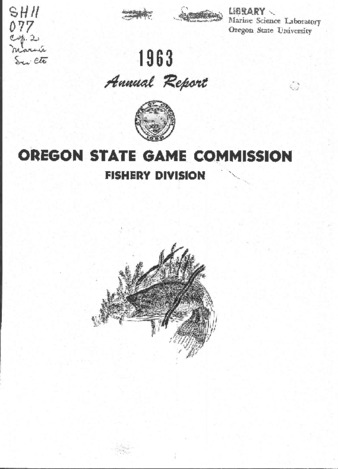 Annual report - Fishery Division : 1963 Miniatura