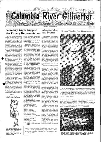 Columbia River Gillnetter ; Vol. 4, No. 1 (April 1972) thumbnail