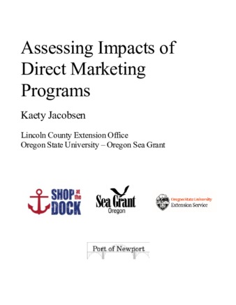 Assessing Impacts of Direct Marketing Programs thumbnail