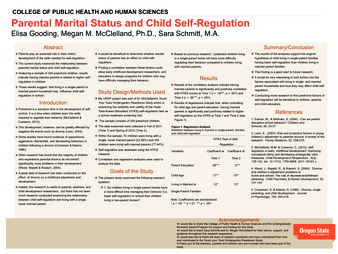 Parental marital status and child self-regulation thumbnail