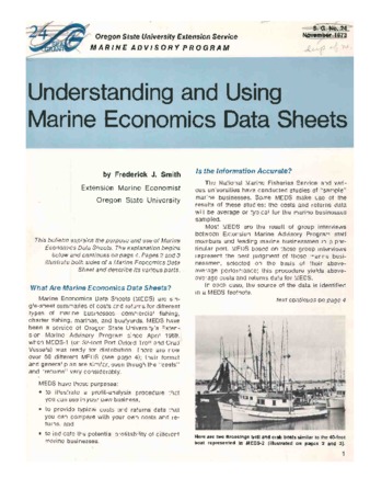 Understanding and using marine economics data sheets [1973] Miniaturansicht