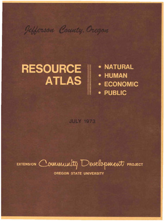 Jefferson County, Oregon : resource atlas : natural, human, economic, public thumbnail