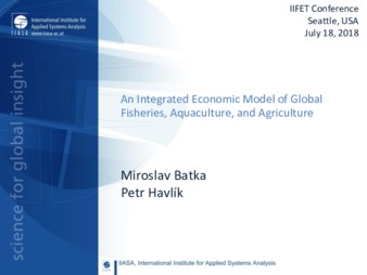 An Integrated Economic Model of Global Fisheries, Aquaculture, and Agriculture thumbnail
