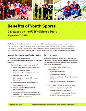 research paper youth sports