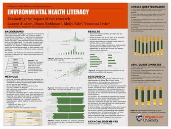 Environmental Health Literacy: Evaluating the Impact of Our Research la vignette