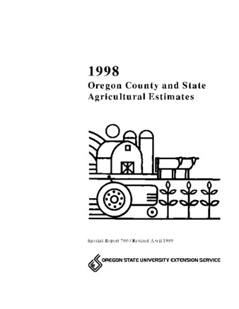 1998 Oregon county and state agricultural estimates Miniatura