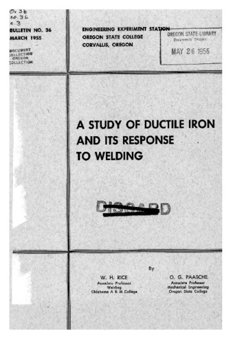 A study of ductile iron and its response to welding thumbnail