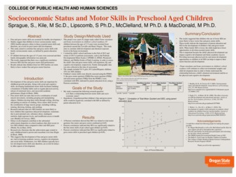 Socioeconomic Status and Motor Skills in Preschool Aged Children thumbnail