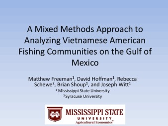 A Mixed Methods Approach to Analyzing Vietnamese American Fishing Communities on the Gulf of Mexico miniatura