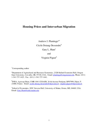 Housing Prices and Inter-urban Migration miniatura