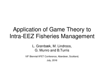 Application of Game Theory to Intra-EEZ Fisheries Management thumbnail