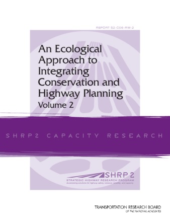 An Ecological Approach to Integrating Conservation and Highway Planning Volume 2 thumbnail