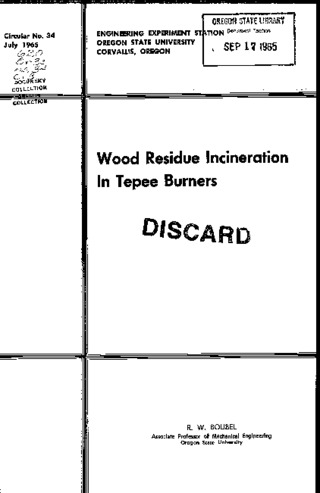Wood residue incineration in tepee burners miniatura