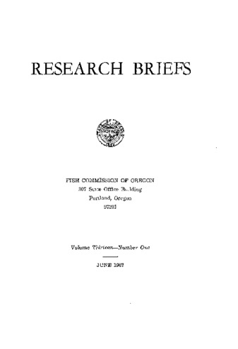 Research briefs. Vol. 13, no. 1 thumbnail