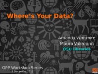 Where's Your Data? Data Management for Post-Docs thumbnail