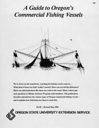 A guide to Oregon's commercial fishing vessels [1984] thumbnail