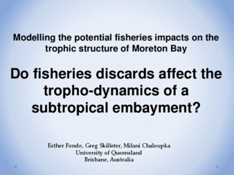 Modelling the Potential Fisheries Impacts on the Trophic Structure of Moreton Bay, Australia thumbnail