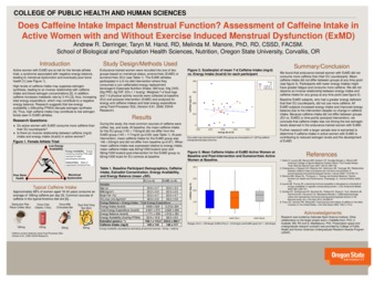 Does Caffeine Intake Impact Menstrual Function? Assessment of Caffeine Intake in Active Women with and Without Exercise Induced Menstrual Dysfunction (ExMD) thumbnail