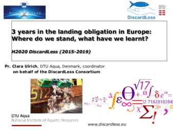 3 years in the landing obligation in Europe: Where do we stand, what have we learnt? thumbnail