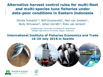 Alternative harvest control rules for multi-fleet and multi-species tuna fisheries under data-poor conditions in Eastern Indonesia thumbnail