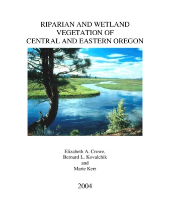 Riparian and wetland vegetation of central and eastern Oregon thumbnail