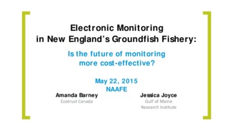 Operationalizing Open-Source Electronic Monitoring in New England Groundfish Sectors: Is the Future of Monitoring More Cost Effective than the Past? Miniaturansicht