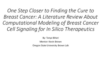 A Literature Review About Computational Modeling of Breast Cancer Cell Signaling for In Silico Therapeutics Miniaturansicht