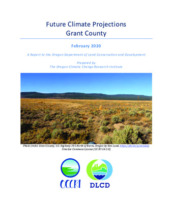 Future climate projections. Grant County : February 2020 miniatura