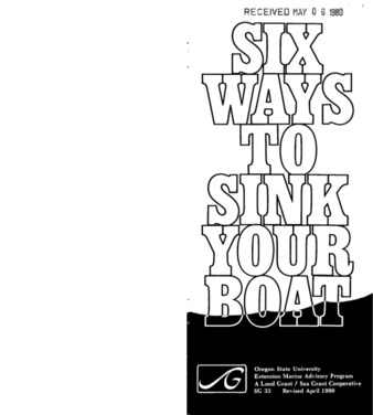 Six ways to sink your boat thumbnail