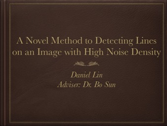 A Novel method to detecting lines on an image with high noise density Miniaturansicht