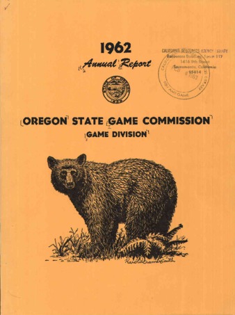 Annual report - Game Division : 1962 miniatura