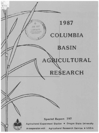 1987 Columbia Basin agricultural research Miniatura