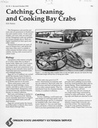 Catching, cleaning, and cooking bay crabs [1990] thumbnail