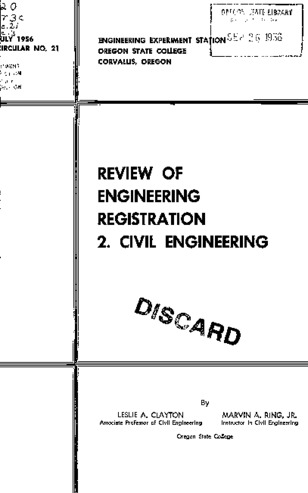 Review for engineering registration. 2. Civil engineering la vignette