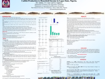 African Catfish Farmers` Perception on Climate Change and Contribution of Catfish Production to Household Income in Lagos State, Nigeria thumbnail