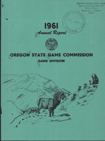 Annual report - Game Division : 1961 miniatura