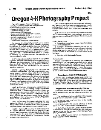 Oregon 4-H photography project [1984] la vignette